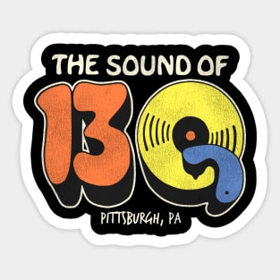 13Q Pittsburgh Retro Defunct Radio Station Sticker